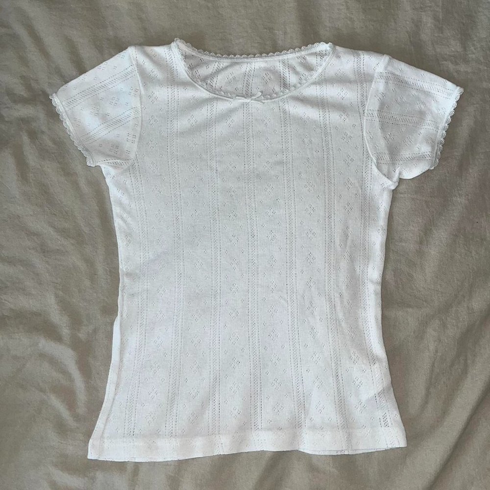 White Crop-top
